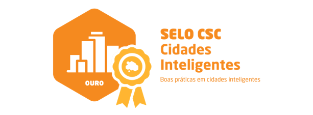 Selo CSC 2025 Ouro — Cidades Inteligentes